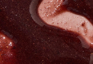 A texture close-up of Apoterra's Hibiscus Exfoliating Mud Mask