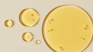 Oil drops on water surface