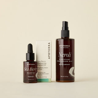 Apoterra Clarifying Power Duo Natural Skincare for Acne and Blemish Support