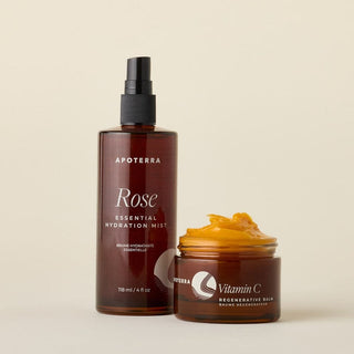 Essential Hydration Skincare Duo bundle kit featuring Rose Hydration Mist & Vitamin C Balm product image