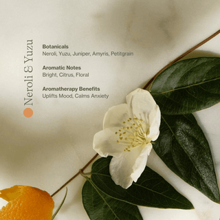 Neroli and Yuzu Vitamin C Body Oil by Apoterra benefits include uplifting your mood and calming anxiety