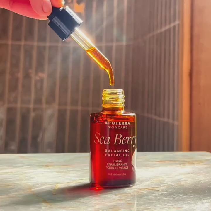 Apoterra's Brand Video featuring texture images of the clean skincare collection 
